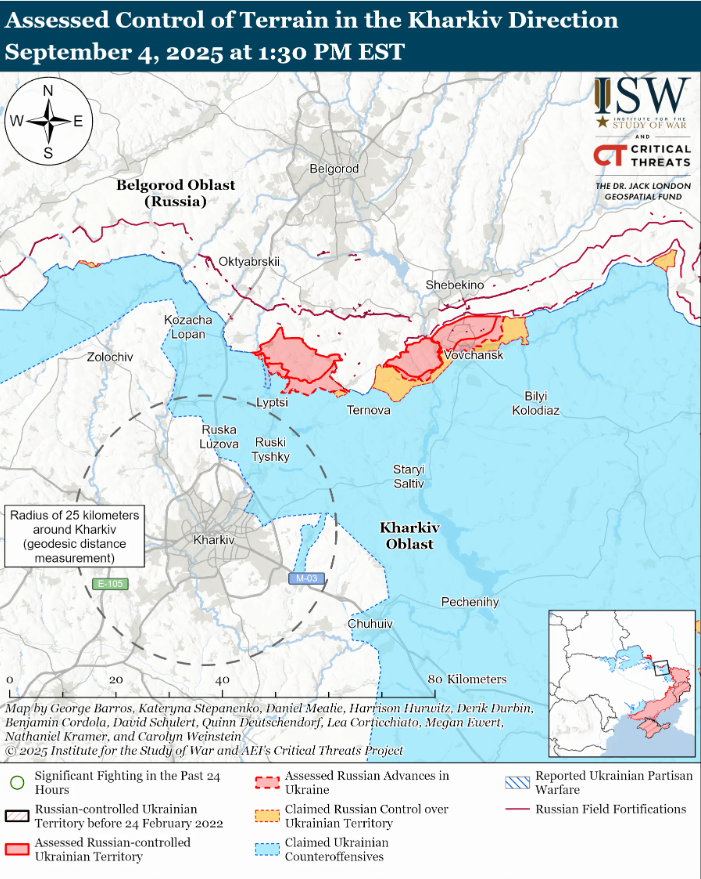 ВСУ продвинулись на Купянском и Покровском направлениях: карты ISW