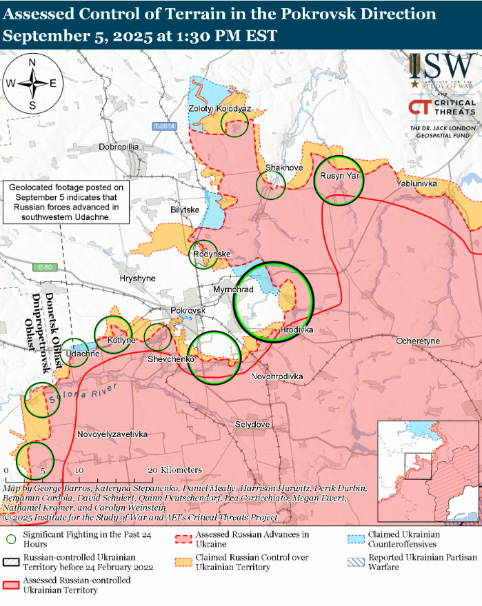 Війська РФ намагаються продавити фронт, але безрезультатно: карти ISW