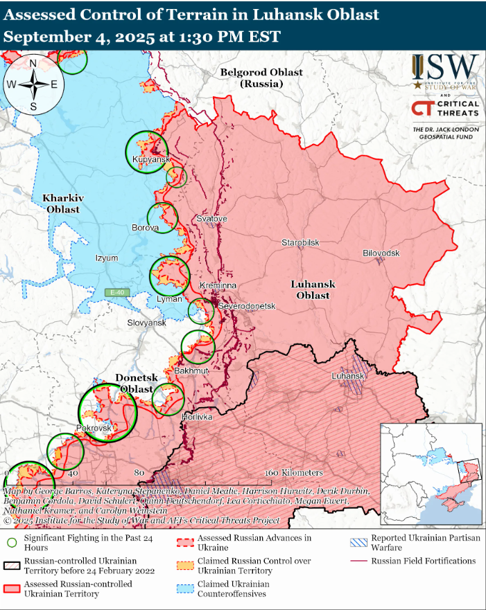 ВСУ продвинулись на Купянском и Покровском направлениях: карты ISW