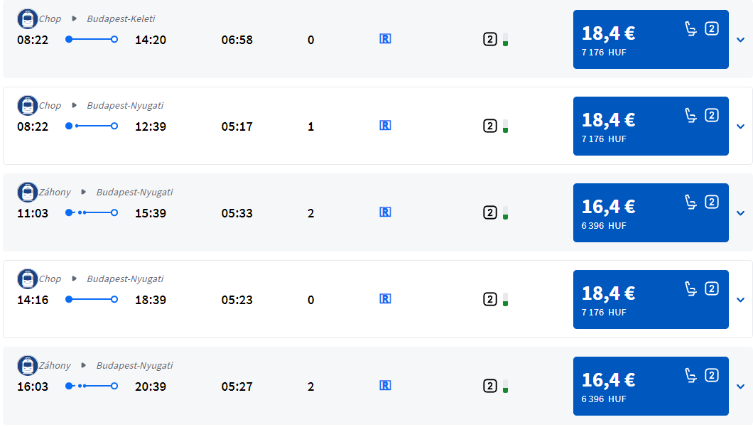 От 18 евро. Как купить билеты на поезд из Украины в Венгрию онлайн