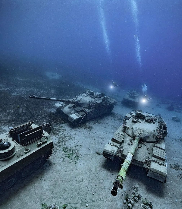 Танки і бойові машини на морському дні. Ось як виглядає підводний військовий музей (фото)