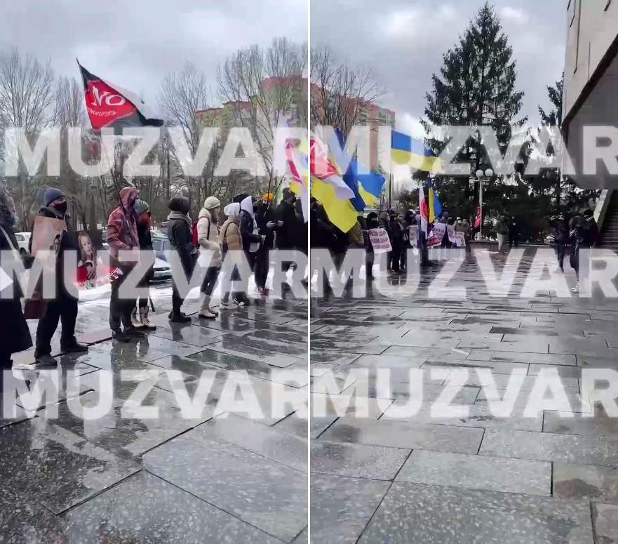 Против Alina Pash устроили пикет перед финалом Нацотбора на Евровидение 2022 (видео) 