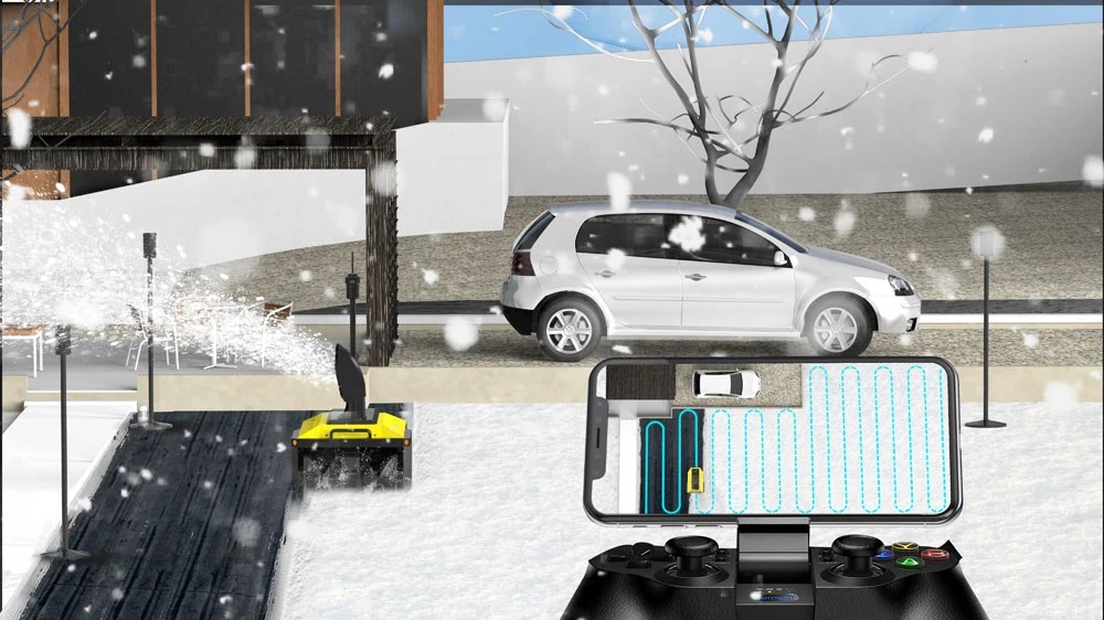 Заменит человека с лопатой: представлен автономный снегоуборщик Snowbol