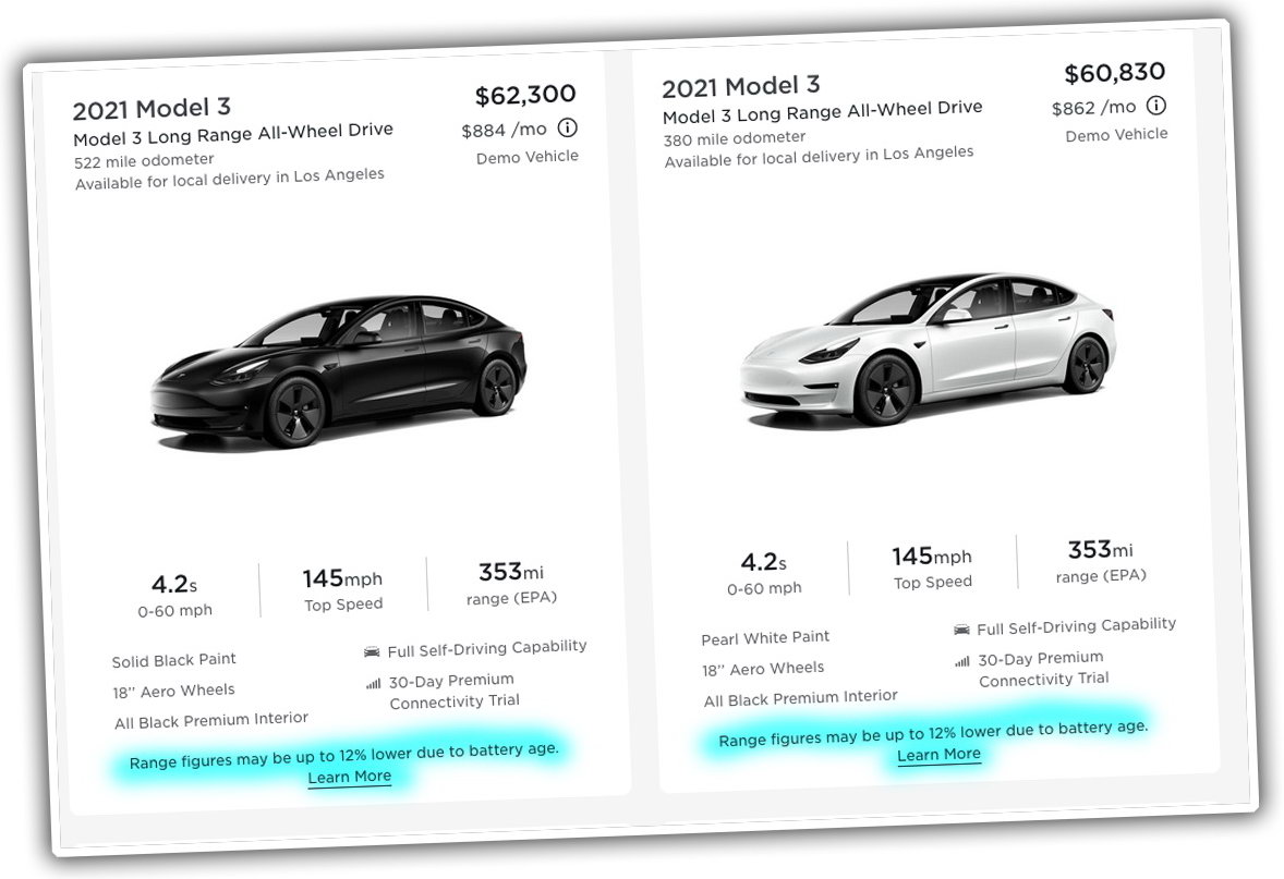 На 12% меньше емкость: Tesla начала продавать электромобили со старыми аккумуляторами