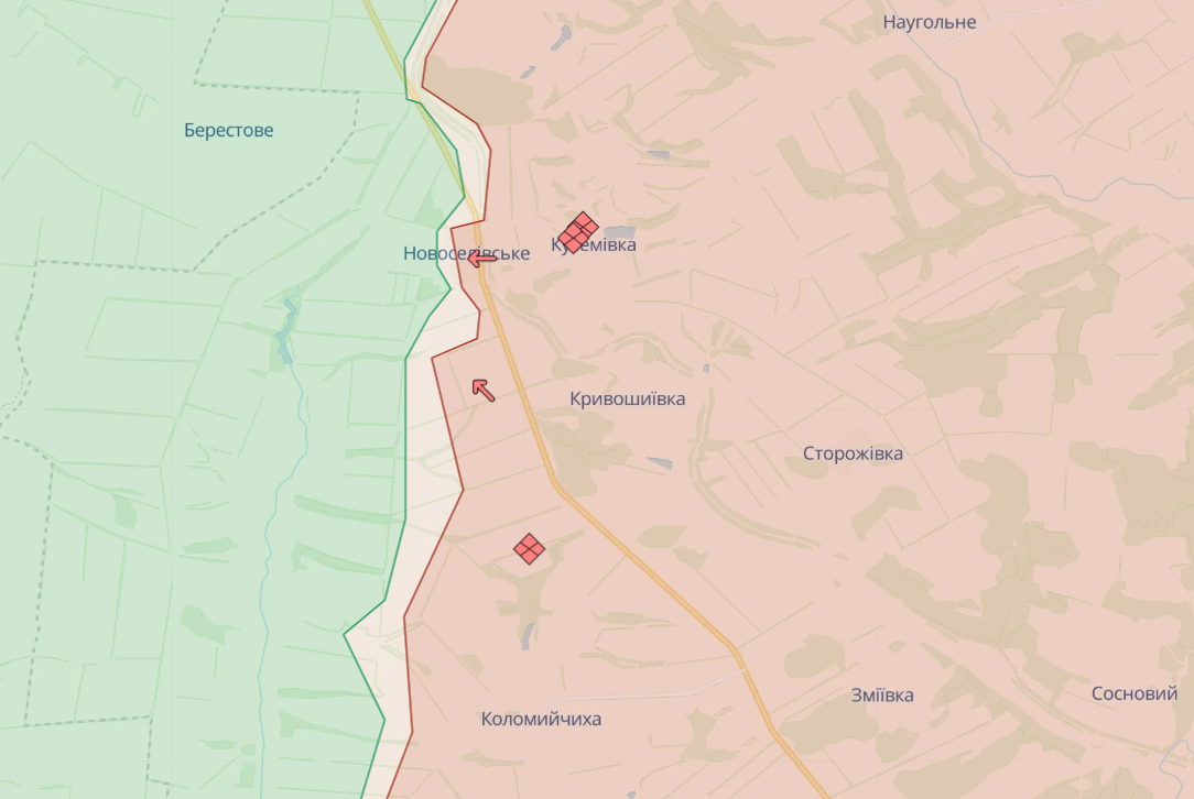 ВСУ отбросили оккупантов около Новоегоровки, враг контролирует Новоселовское, - DeepState
