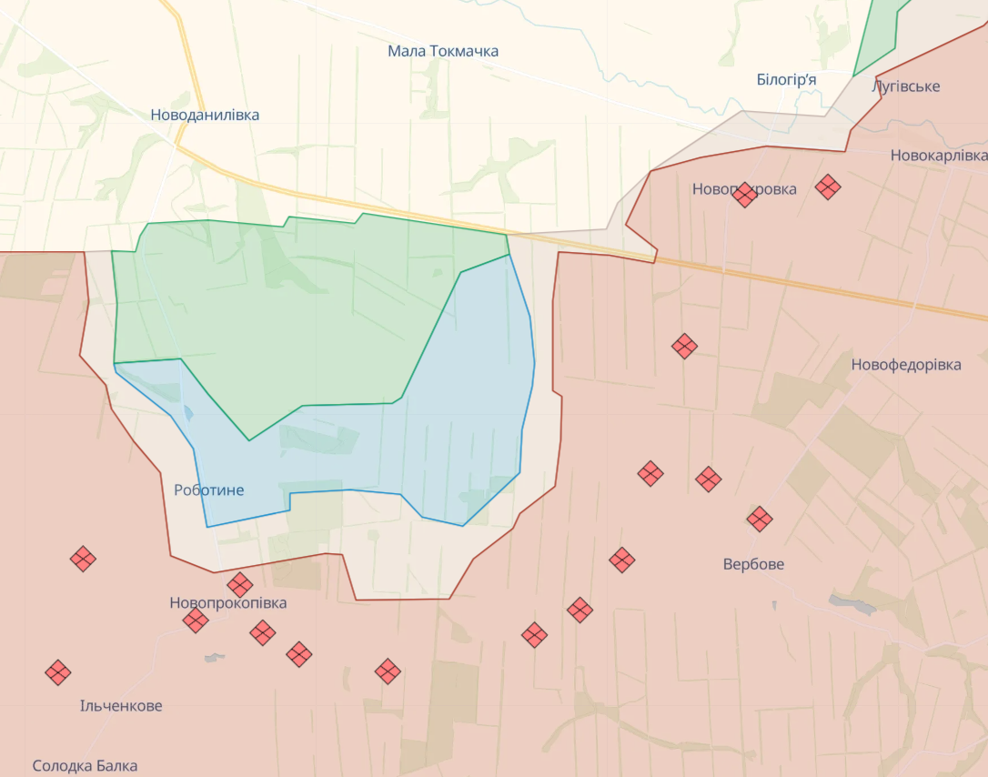 На Бахмутському напрямку ЗСУ мали успіх біля Андріївки, - DeepState