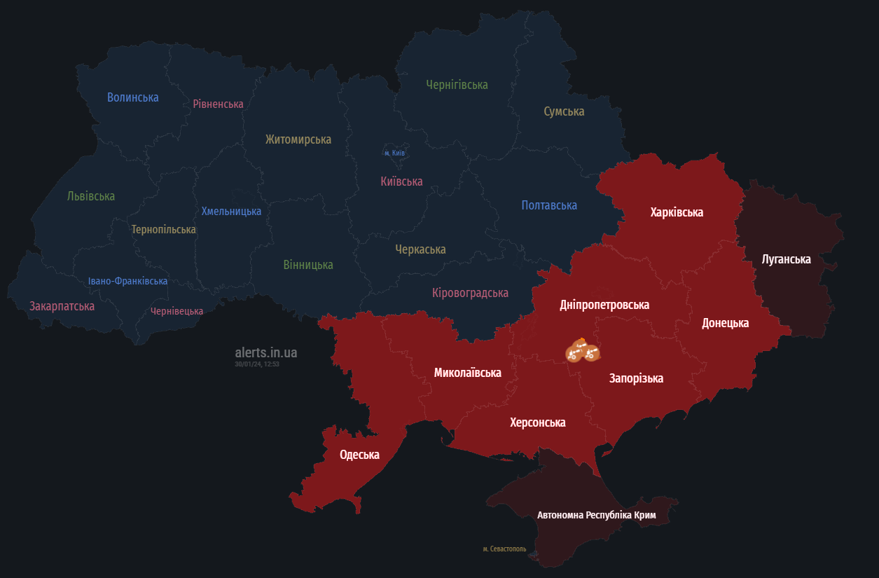 В Україні оголосили масштабну тривогу, попереджають про зліт МіГ-31К