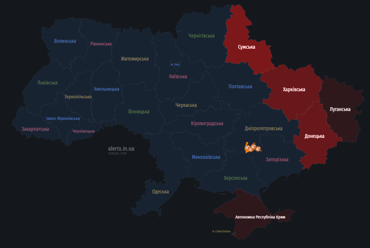 В Сумах пролунали вибухи, перед цим попереджали про пуски КАБів