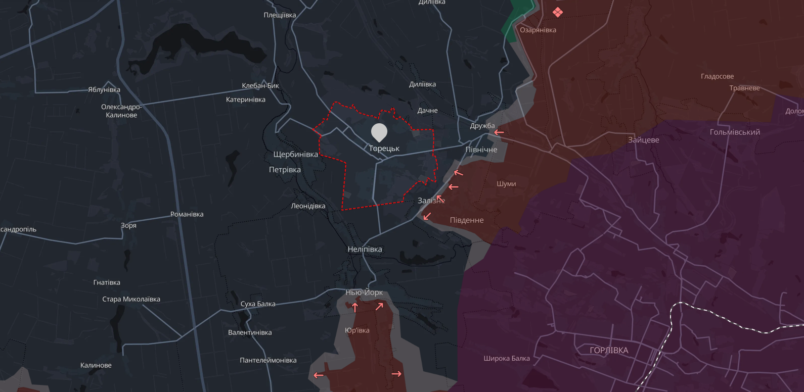 В мережі писали про захід росіян в Торецьк. В ЦПД спростували