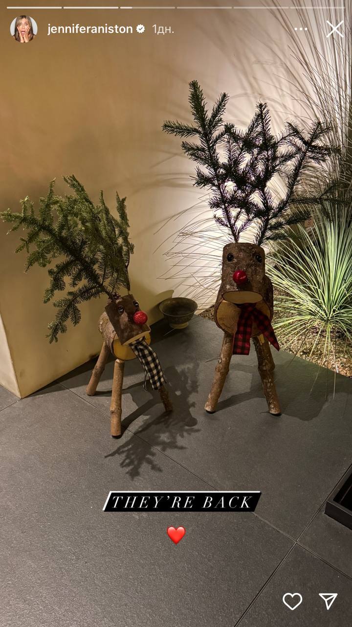 Дженніфер Еністон показала, як прикрасила домівку до Різдва (фото)