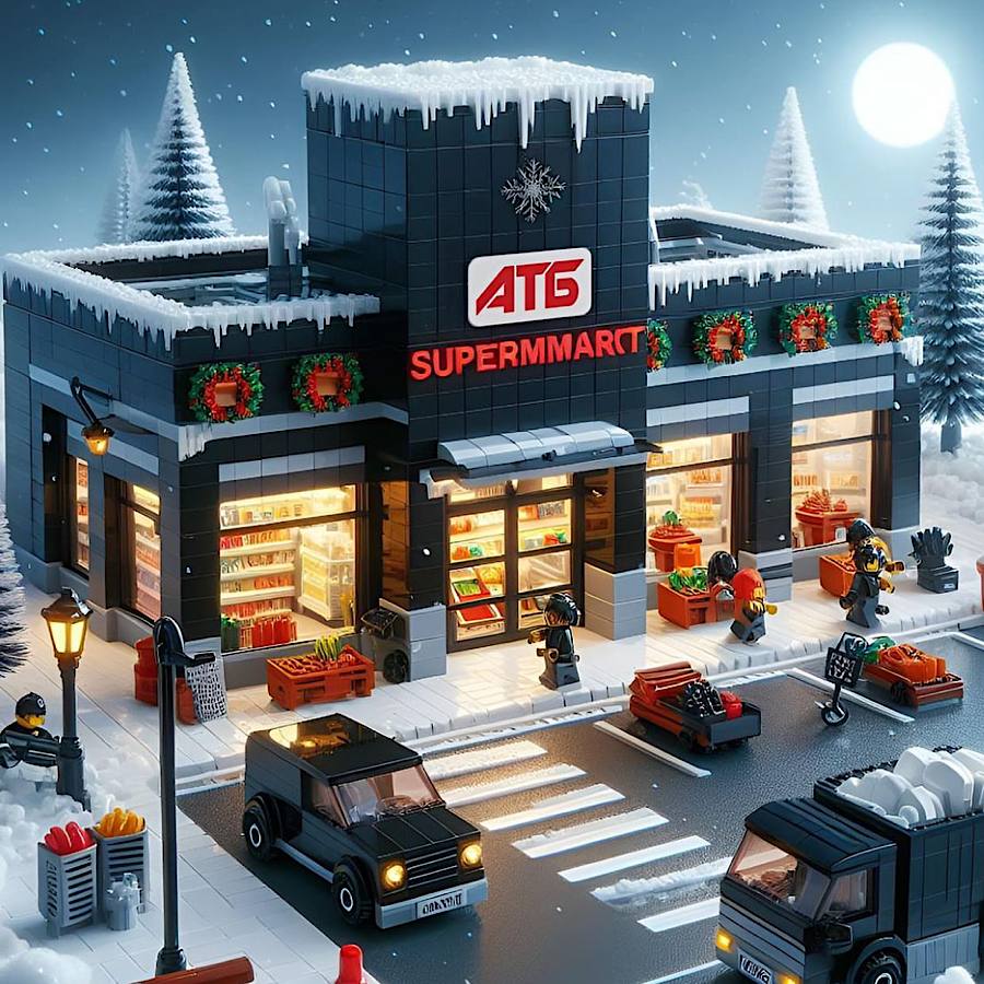 Штучний інтелект показав, як можуть виглядати Сільпо, Нова пошта та інші заклади у стилі LEGO (фото)