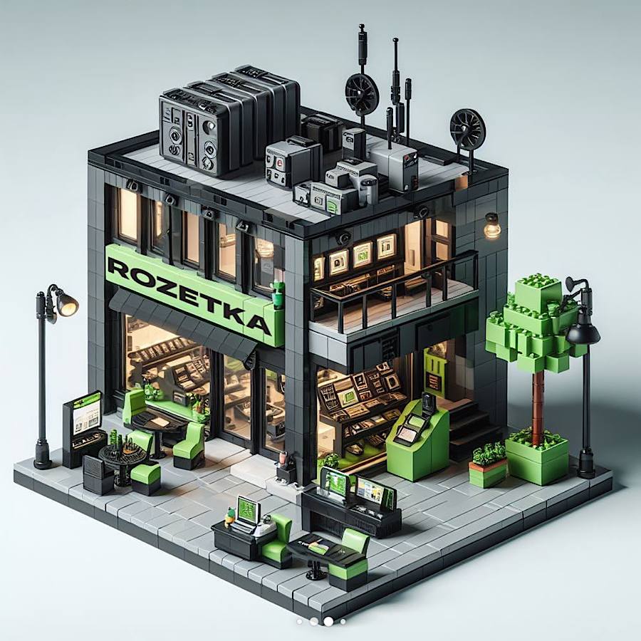 Штучний інтелект показав, як можуть виглядати Сільпо, Нова пошта та інші заклади у стилі LEGO (фото)