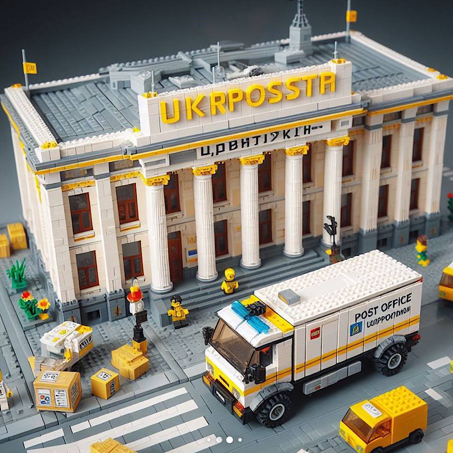 Штучний інтелект показав, як можуть виглядати Сільпо, Нова пошта та інші заклади у стилі LEGO (фото)