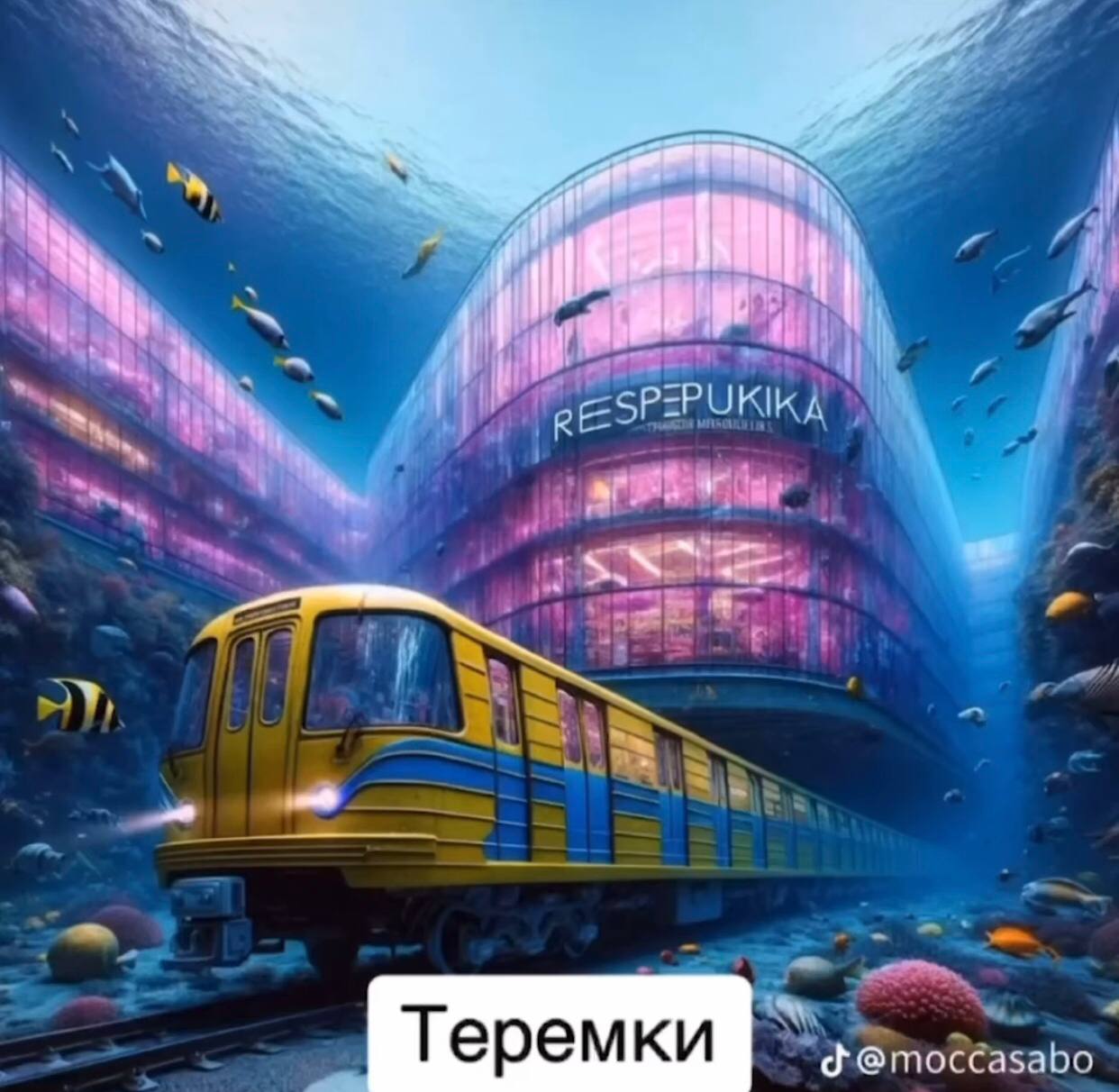 Искусственный интеллект показал, как закрытые станции метро в Киеве выглядят под водой (фото)