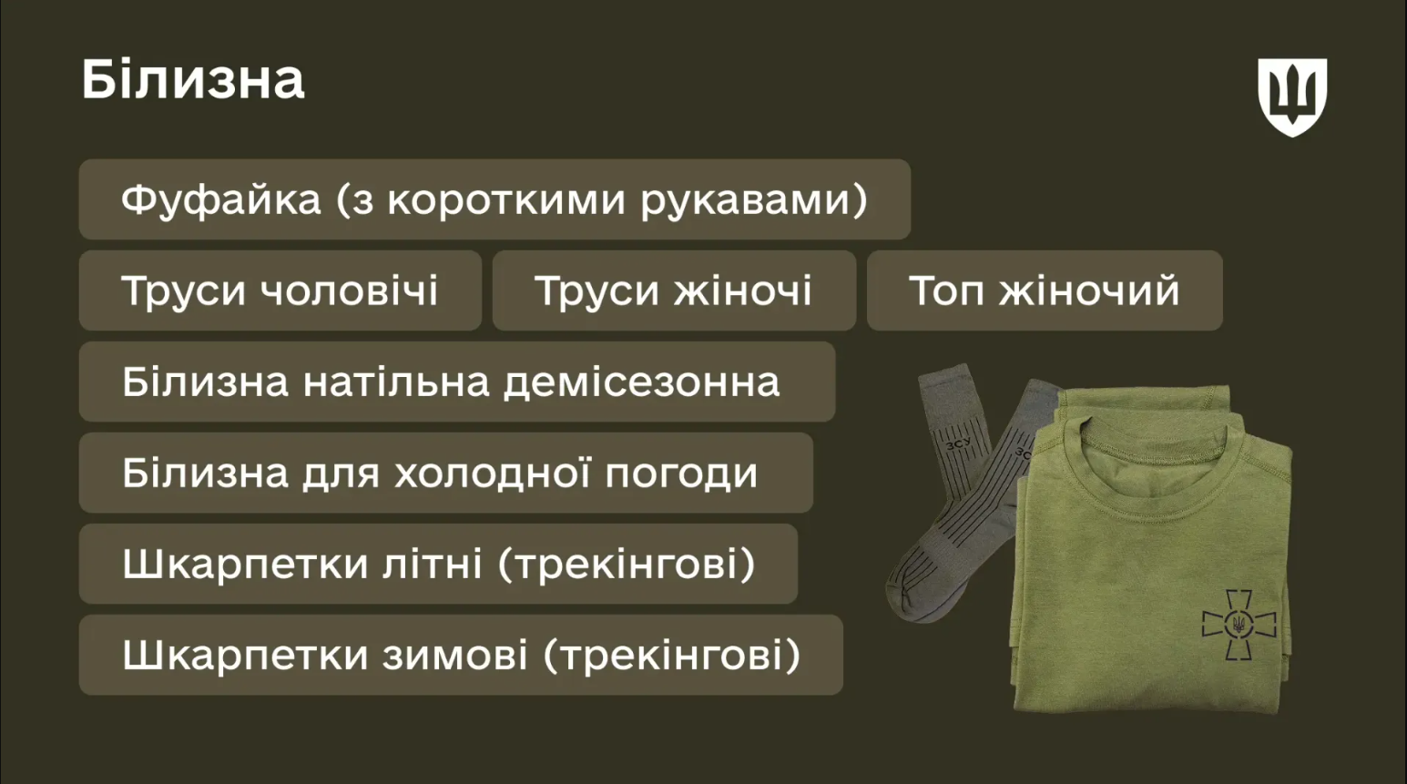Що має отримати кожен військовий: Міноборони оприлюднило повний список спорядження