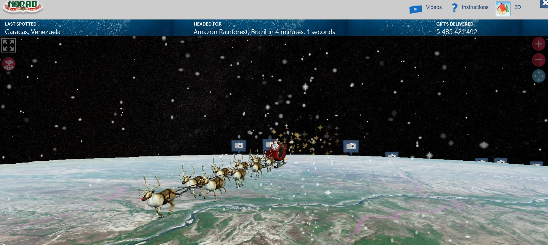 Уже 70 лет на радарах: военные США и Канады вновь следили за рождественским турне Санты