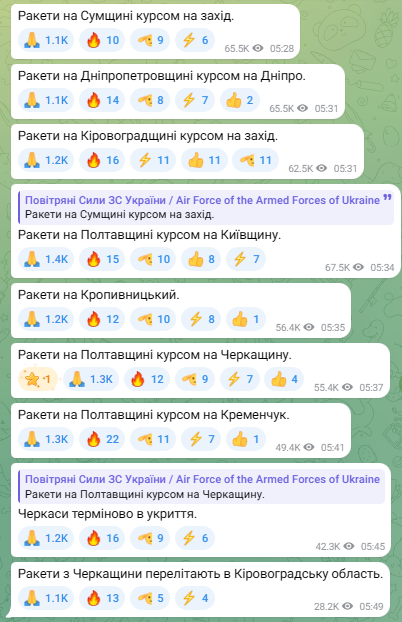 Росія атакує Україну крилатими ракетами: де загроза ударів