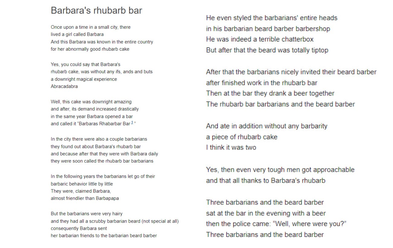 Ця німецька скоромовка рве тренди TikTok: що відомо про пісню "Barbaras Rhabarberbar"