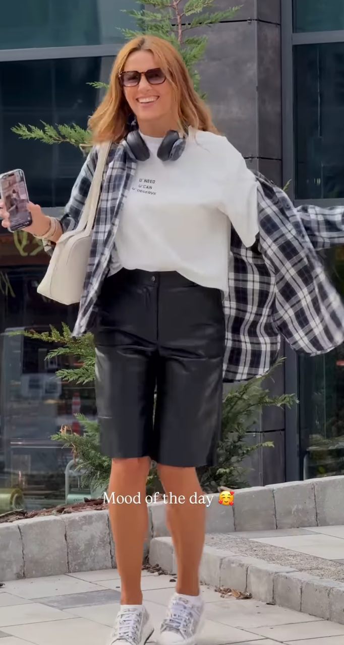 Как носить клетчатую рубашку осенью: модные примеры от Шаманской, Решетник и Нестеренко (фото)