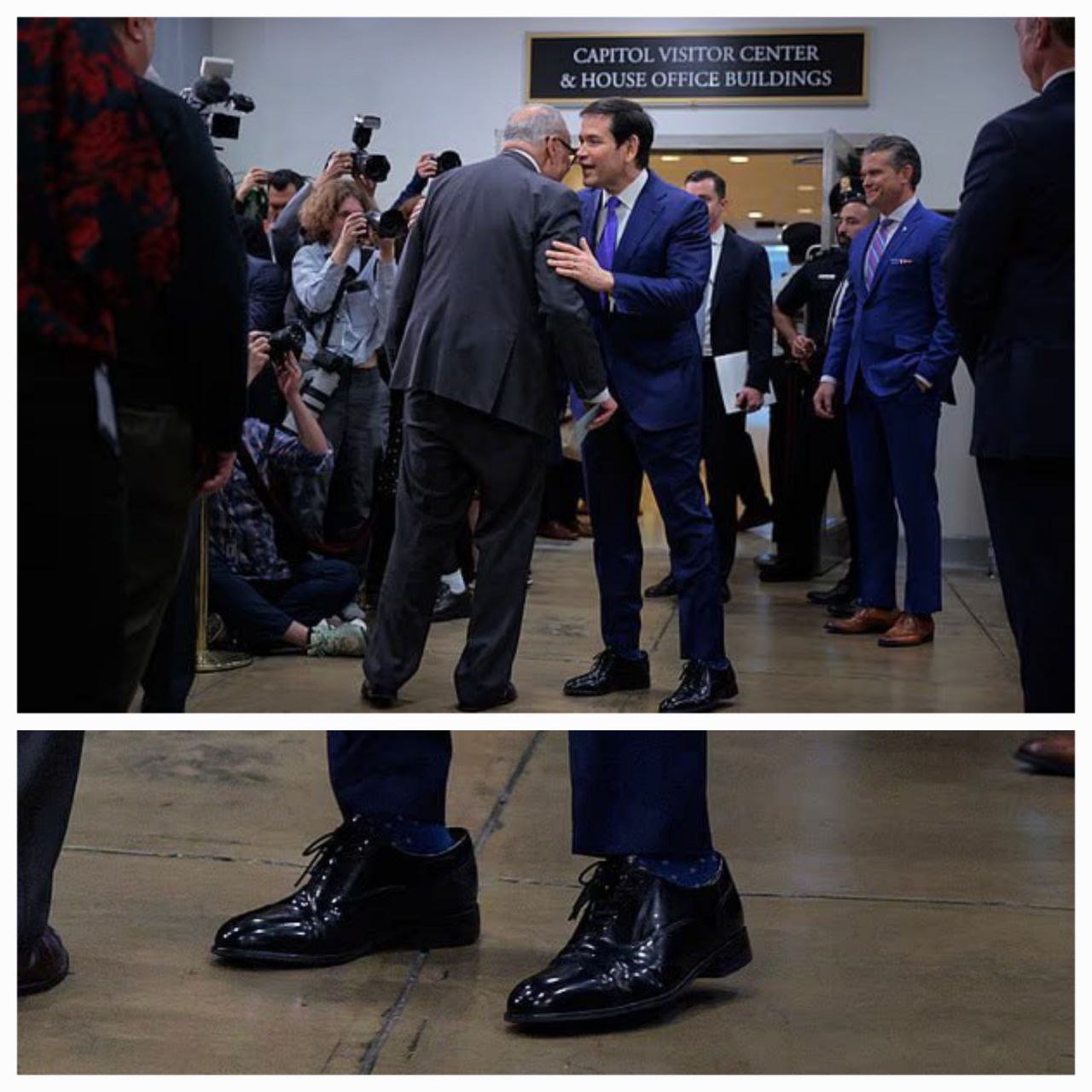 "Обувная диктатура" Трампа: Рубио "утонул" в слишком больших ботинках от президента США