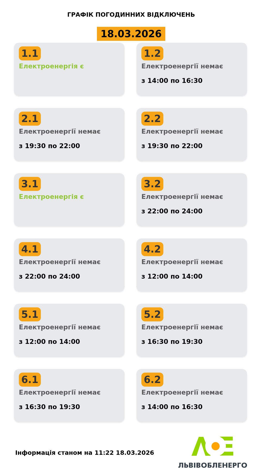 Графики отключения света вернулись: где в Украине не будет электричества 18 марта