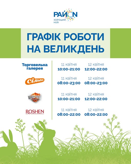 ТРЦ Києва змінили графік роботи 12 квітня: як працюють на Великдень