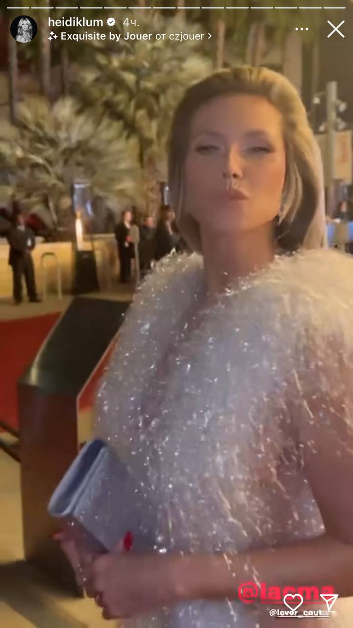 Гайді Клум на вечірці у Лос-Анджелесі вразила сукнею від українського бренду (фото)