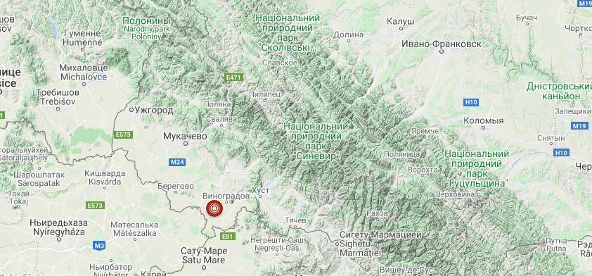 На Закарпатье произошло землетрясение