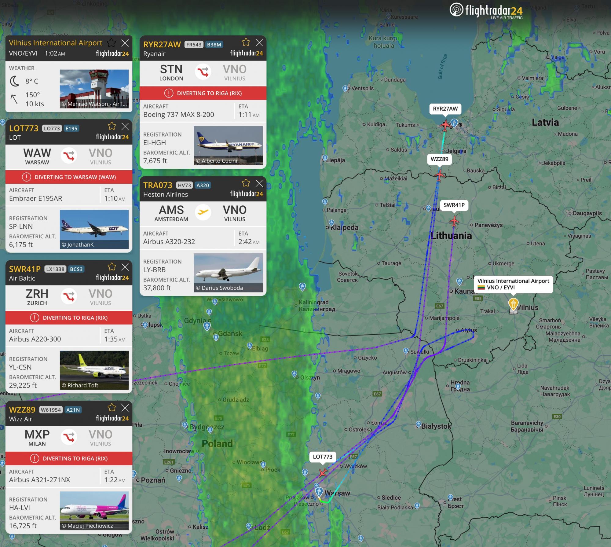 Аеропорт Вільнюса закрили через невідомий літаючий об'єкт, - ЗМІ