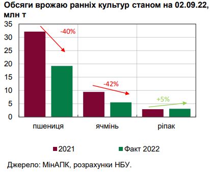 Украина из-за войны потеряла 40% урожая ранних зерновых