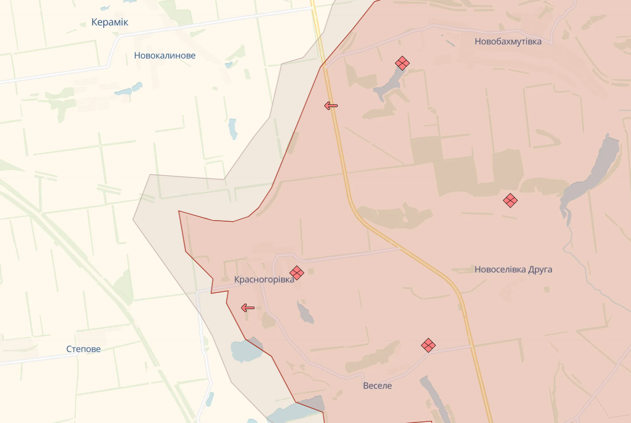 DeepState: ВСУ давят на врага в районе Бахмута, а войска РФ имеют успех у Красногоровки