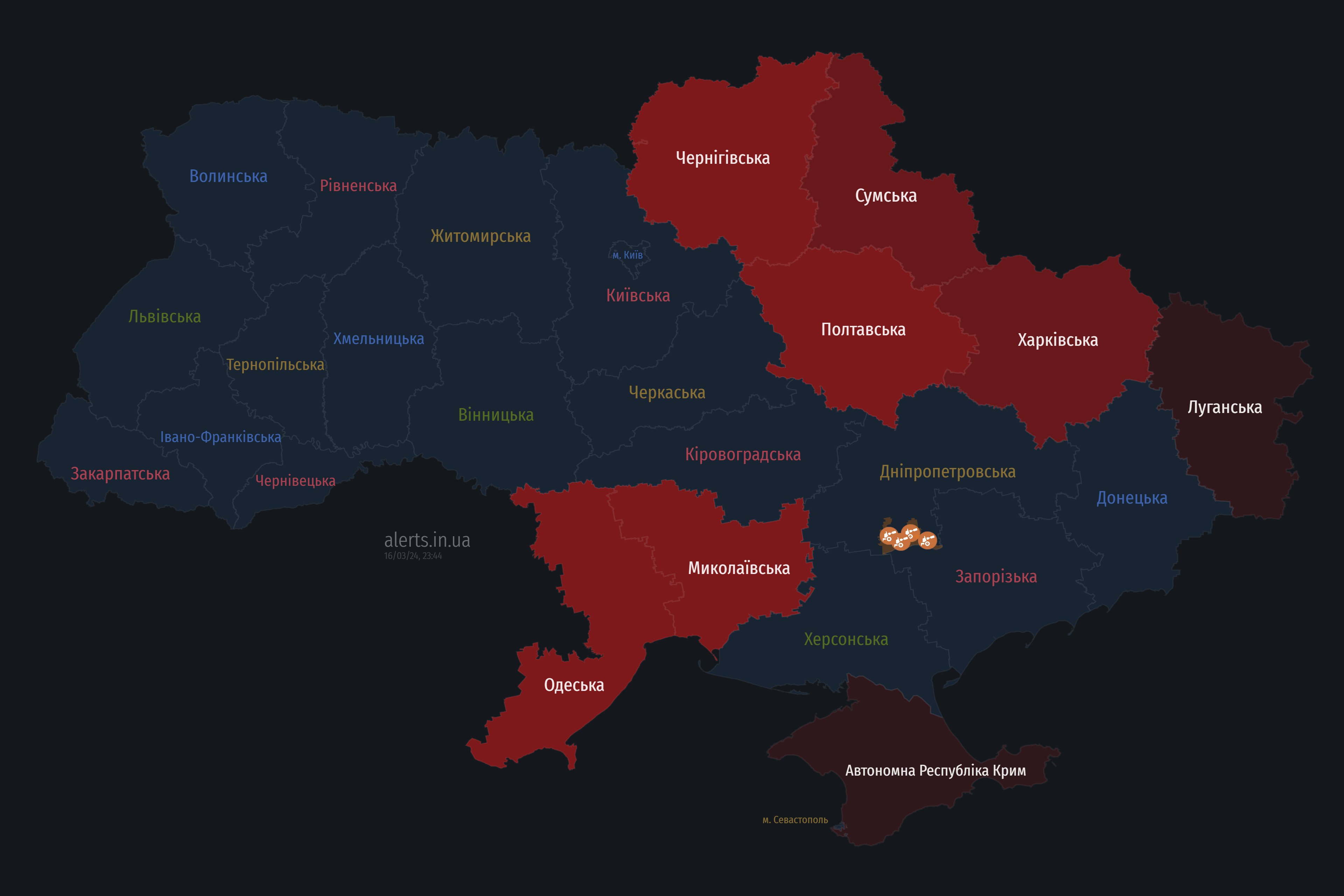 В Одесской области сообщают о работе ПВО