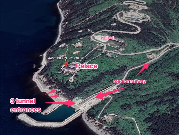 Глубиной около 50 метров. Журналисты опубликовали схемы "бункера Путина" в Геленджике