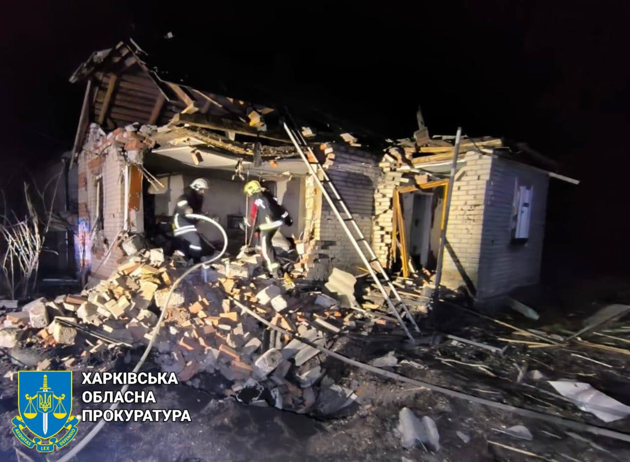 Ночная атака на Харьковскую область: повреждены больница и десятки домов