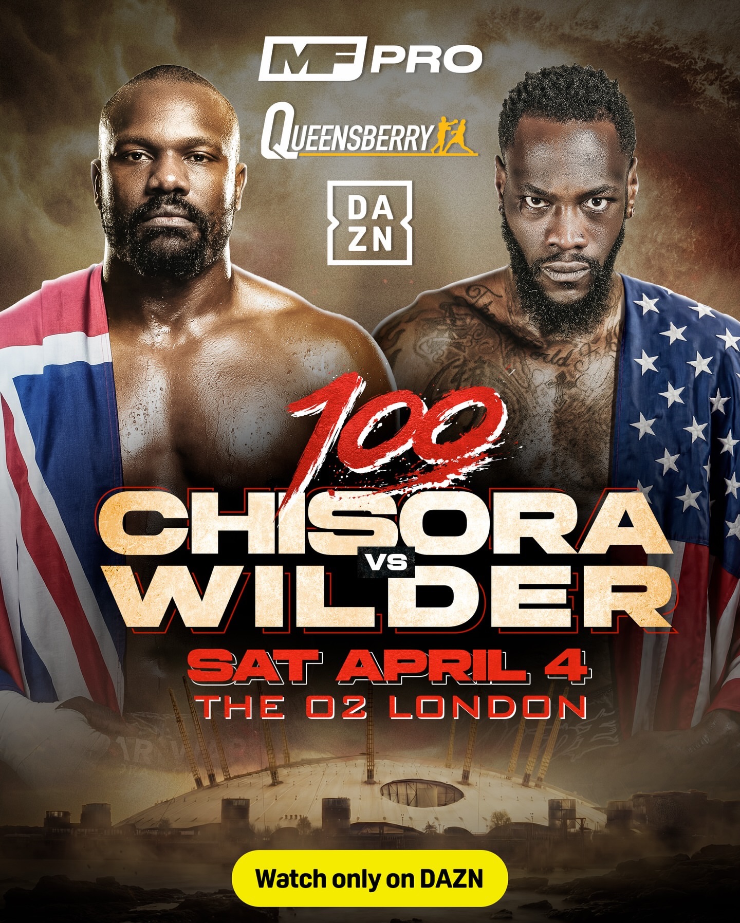 Битва поглядів і прапорів: Вайлдер та Чісора зіткнулись вперше перед боєм (відео)