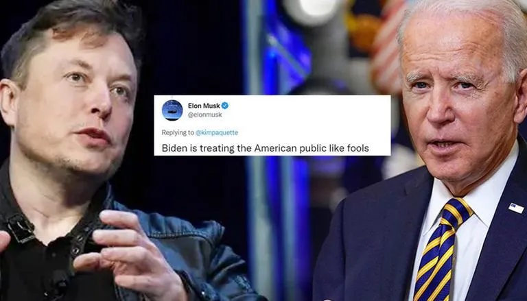 Илон Маск назвал Джо Байдена "марионеткой" и потерял 21 млрд долларов