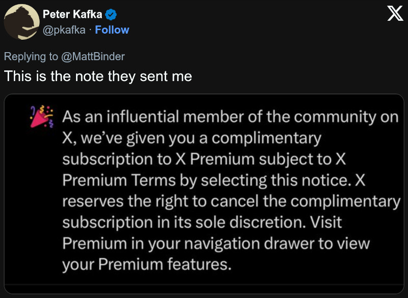 В Х (Twitter) пользователи могут приобрести Premium совершенно бесплатно: как получить