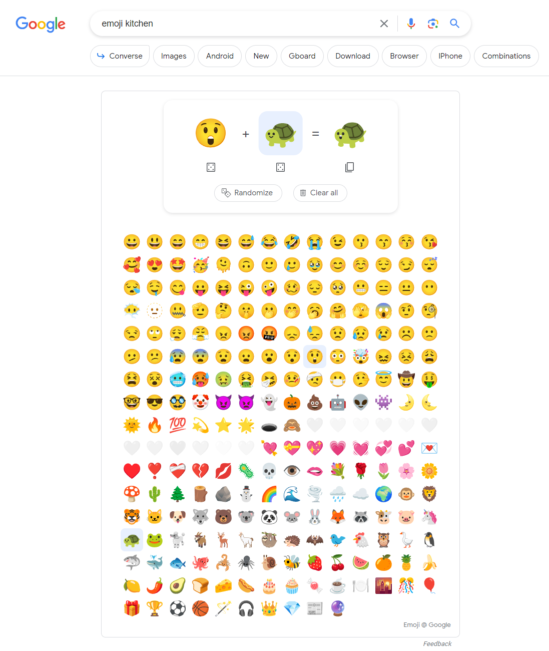 Emoji Kitchen у пошуковику Google: що це таке і для чого можна використовувати
