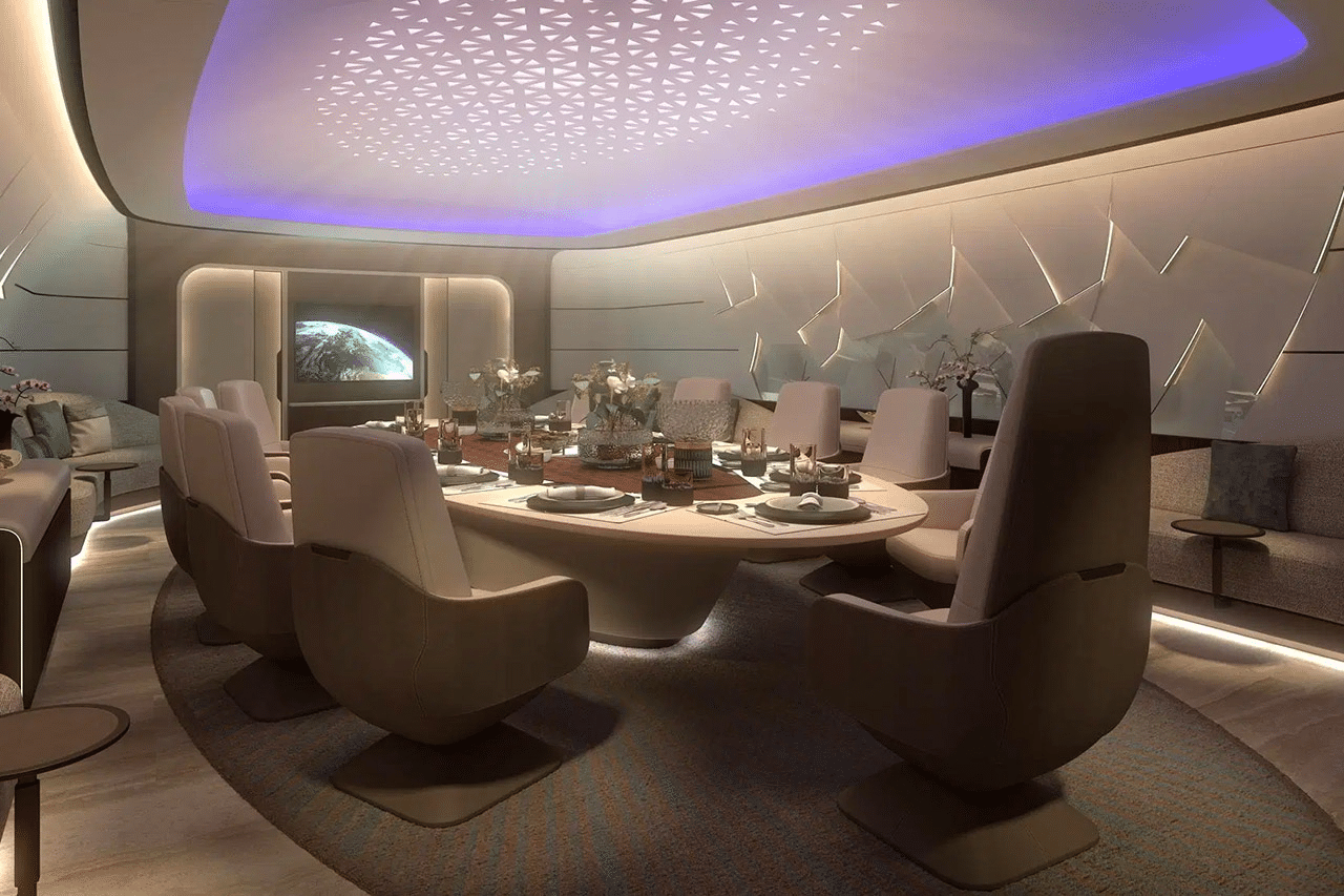 Як виглядає усередині найбільший двомоторний літак Boeing BBJ: просто королівські хороми