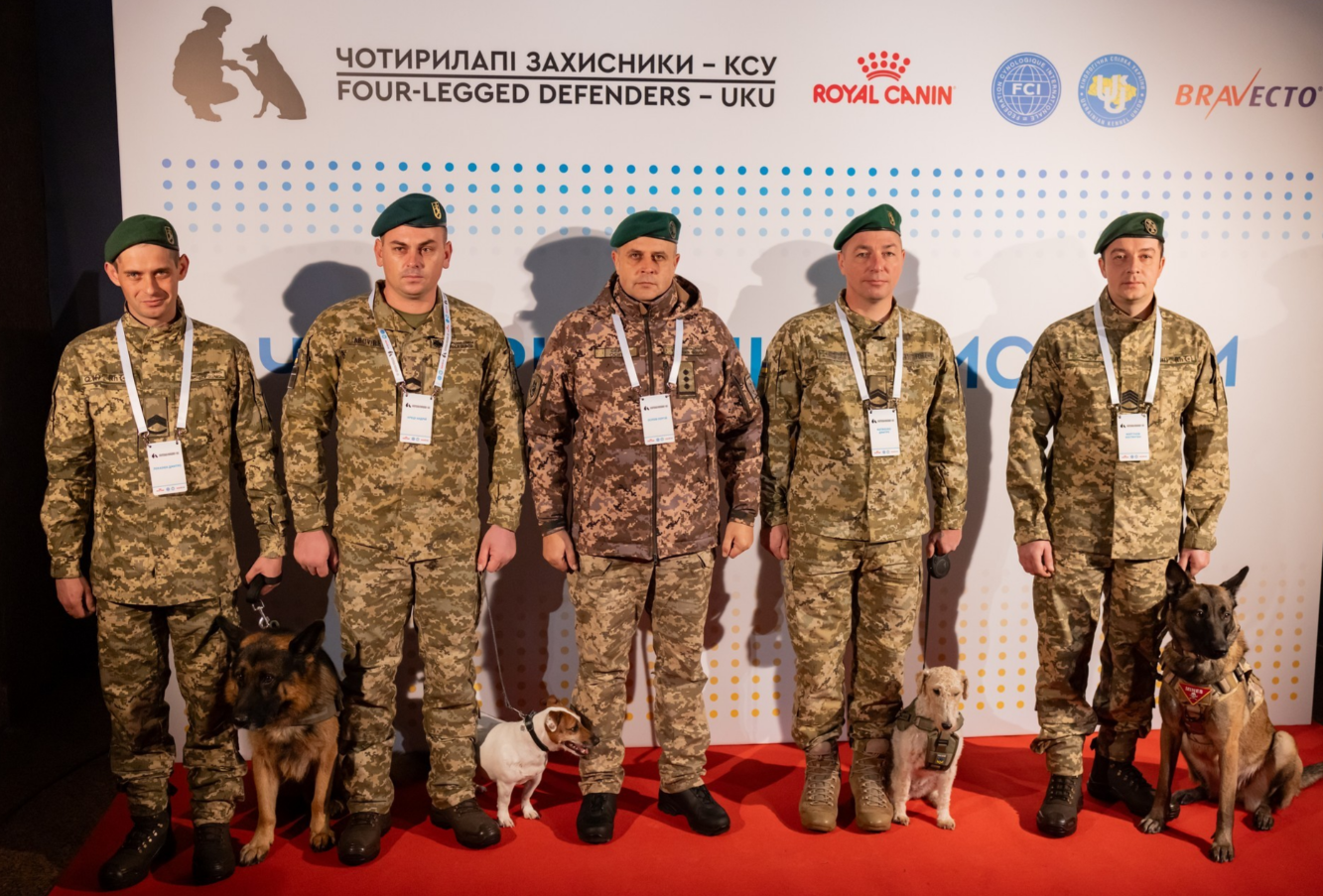 Не лише пес Патрон. Чотирилапим захисникам України вручили почесні нагороди (фото, відео)