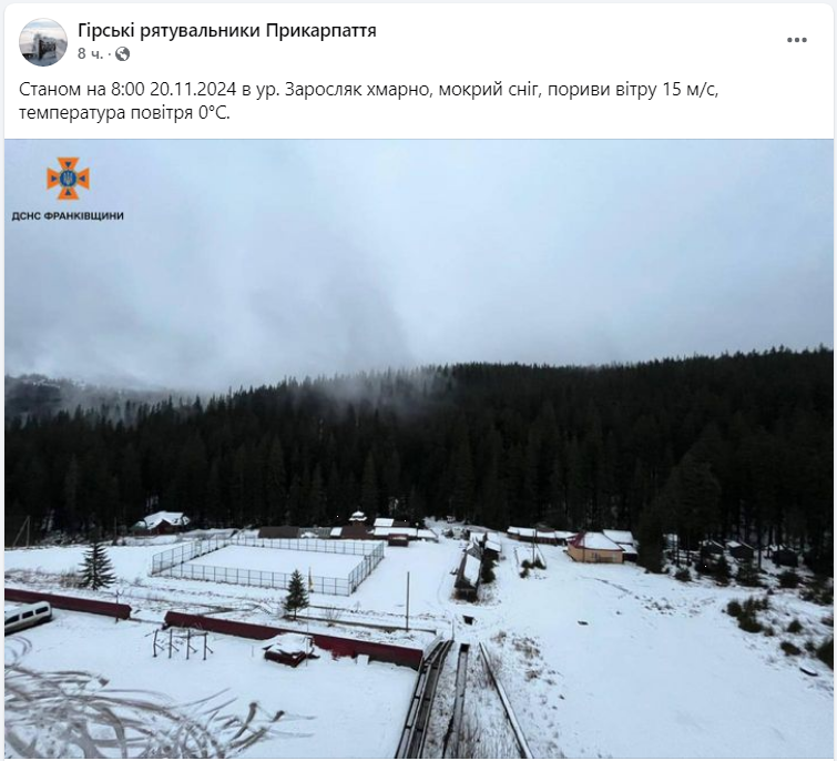 Складні погодні умови. Рятувальники показали справжній сніговий шторм у Карпатах (відео)