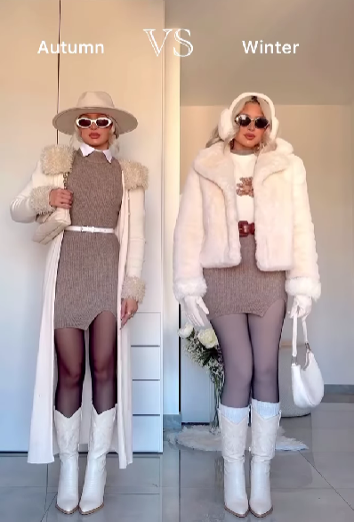 Стильні зимові "луки" зі спідницями та сукнями. Як носити міні та не мерзнути (відео)