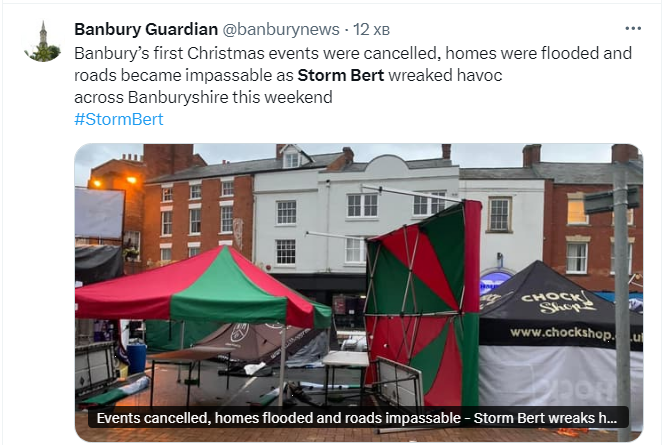 Реки вместо дорог. Последствия разрушительных наводнений в Великобритании (фото, видео)