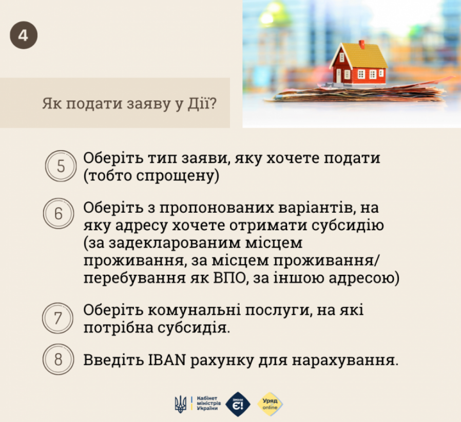 Як подати спрощену заяву на субсидію через "Дію": покрокова інструкція