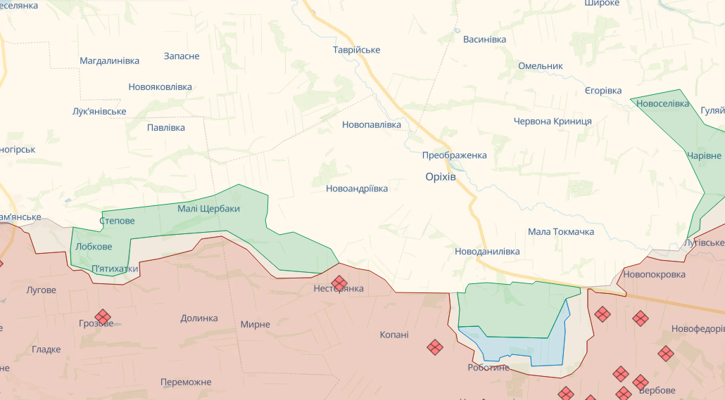 Біля Роботино росіяни відступають, а ЗСУ мали успіх на інших відрізках фронту: карти DeepState