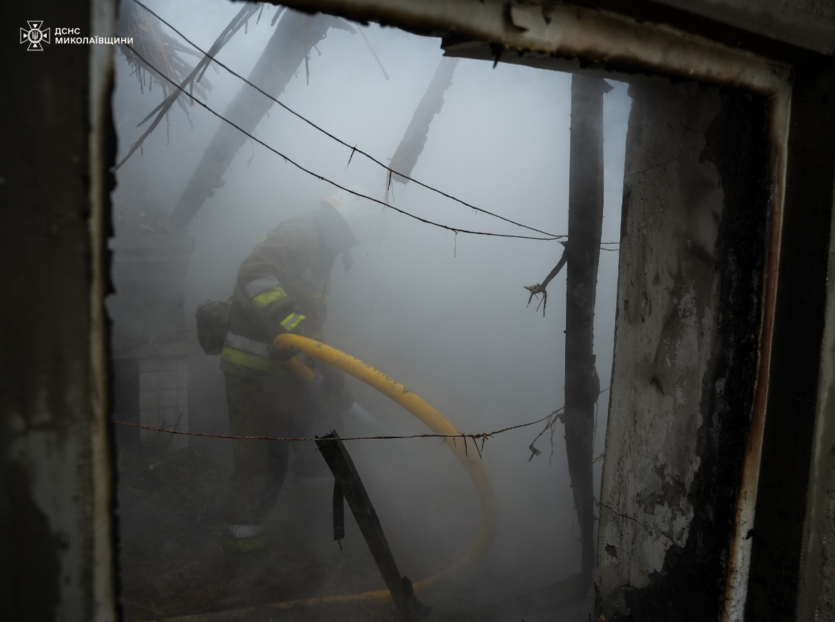 "Едва не погибли". Под Николаевом мужчина спас из пожара четырех детей (фото, видео)