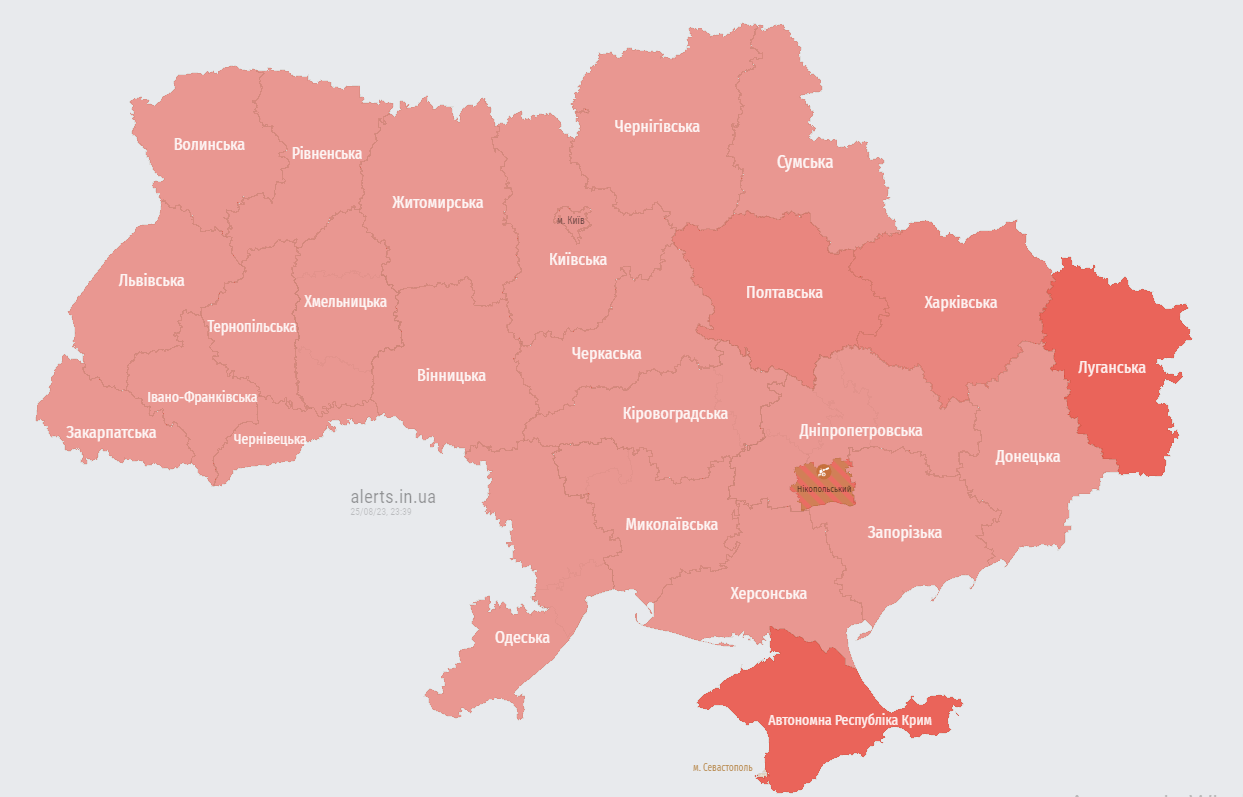 В Україні вшосте оголосили масштабну повітряну тривогу: повідомляють про зліт МіГ-31К