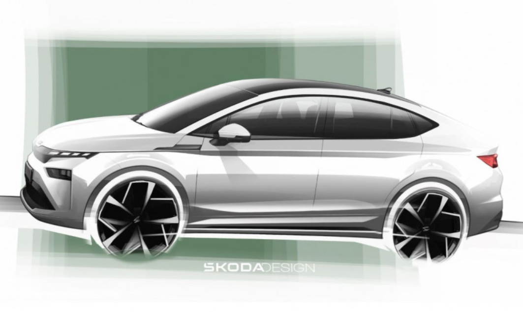 Оновлений електричний кросовер Skoda Enyaq показали на перших офіційних зображеннях