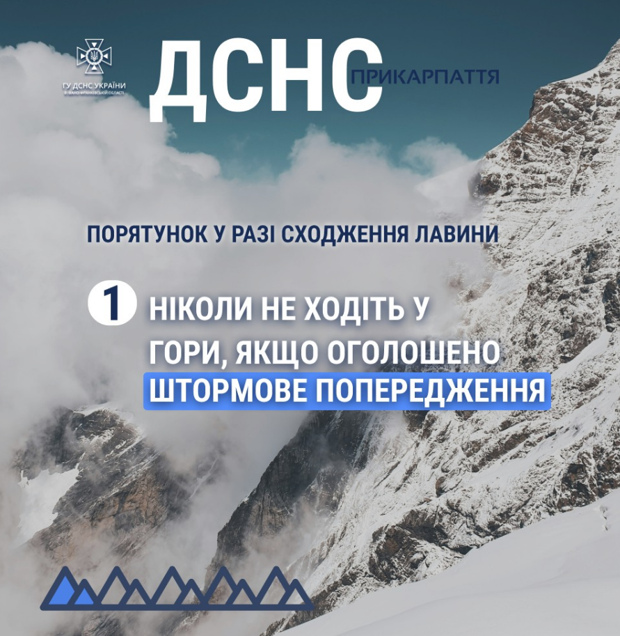 У Карпатах зійшла снігова лавина: що відомо