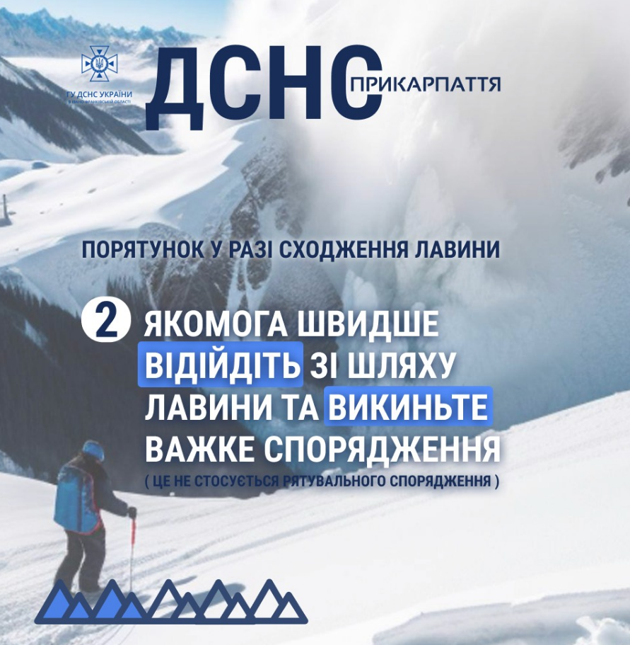 У Карпатах зійшла снігова лавина: що відомо